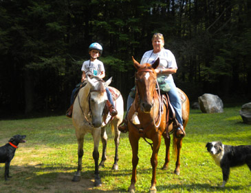 standing indian horseback riding